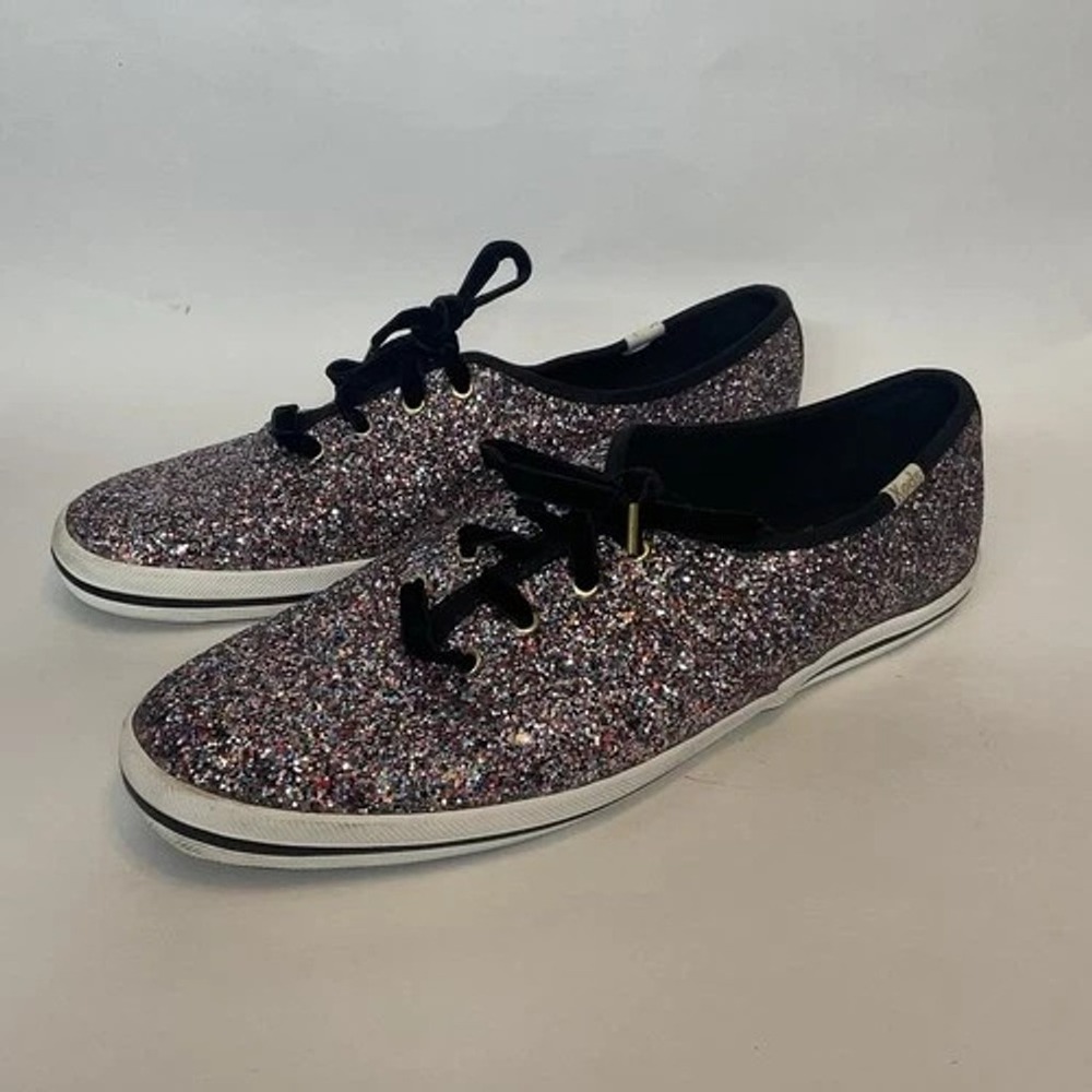Kate Spade Keds Lace Up Multicolor Champion Glitter Sneakers Women 10 China